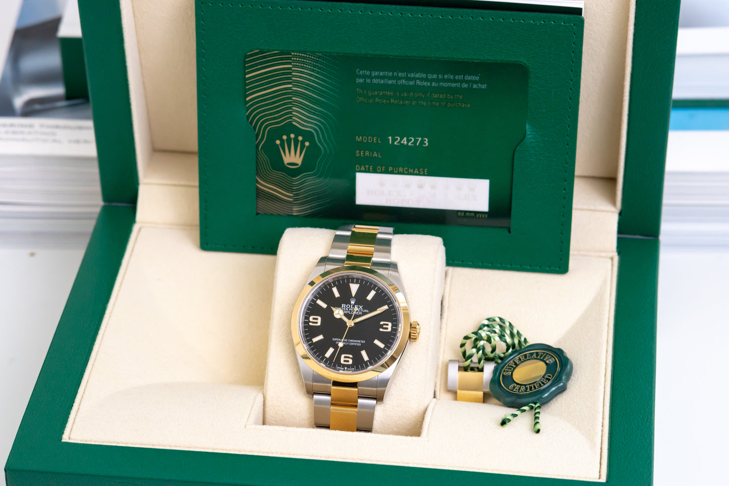 Rolex Explorer 36mm Two Tones Reference 124273