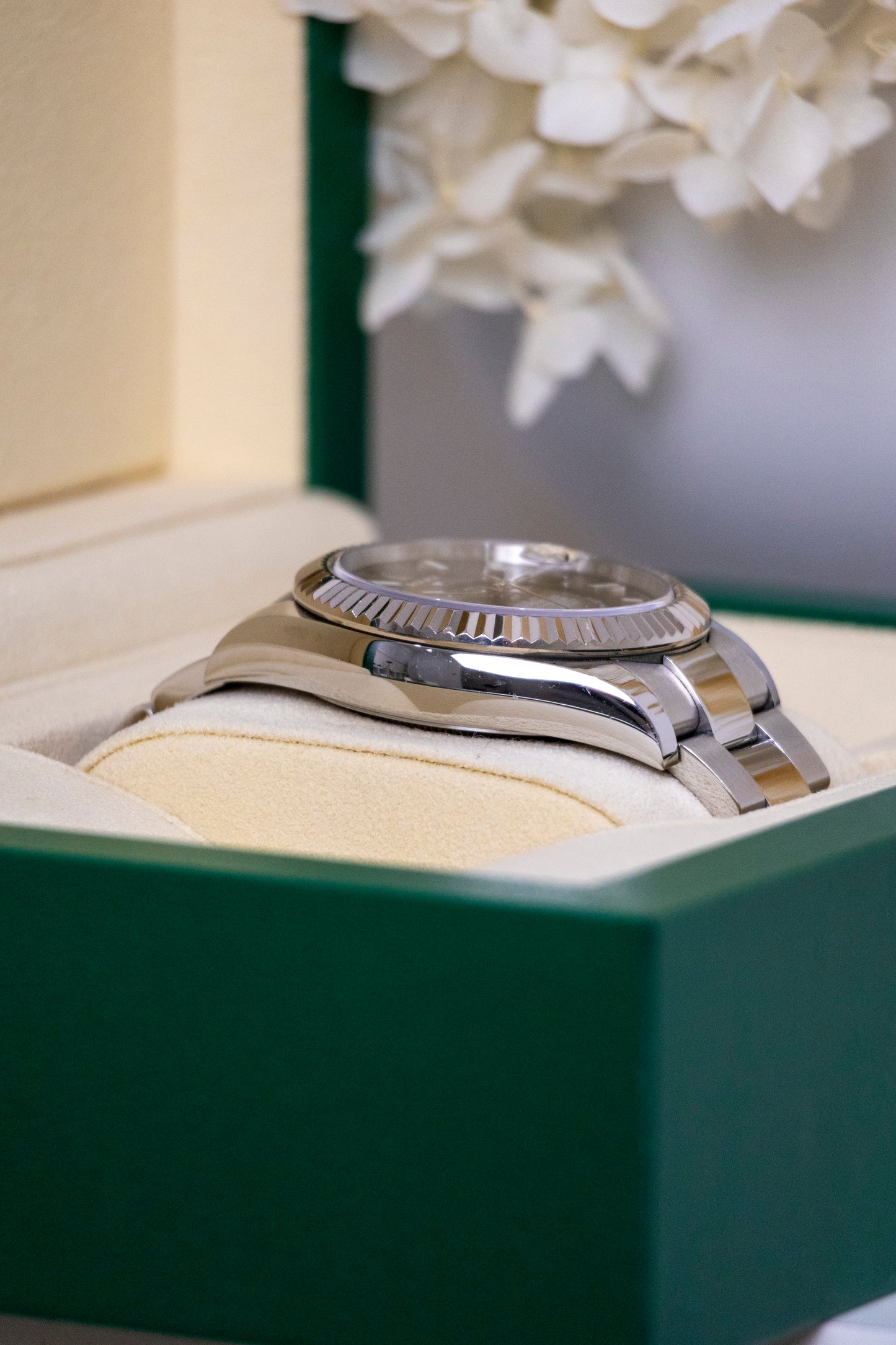 2021 Rolex Sky-Dweller Black dial Fluted Oyster Bracelet Reference 326934