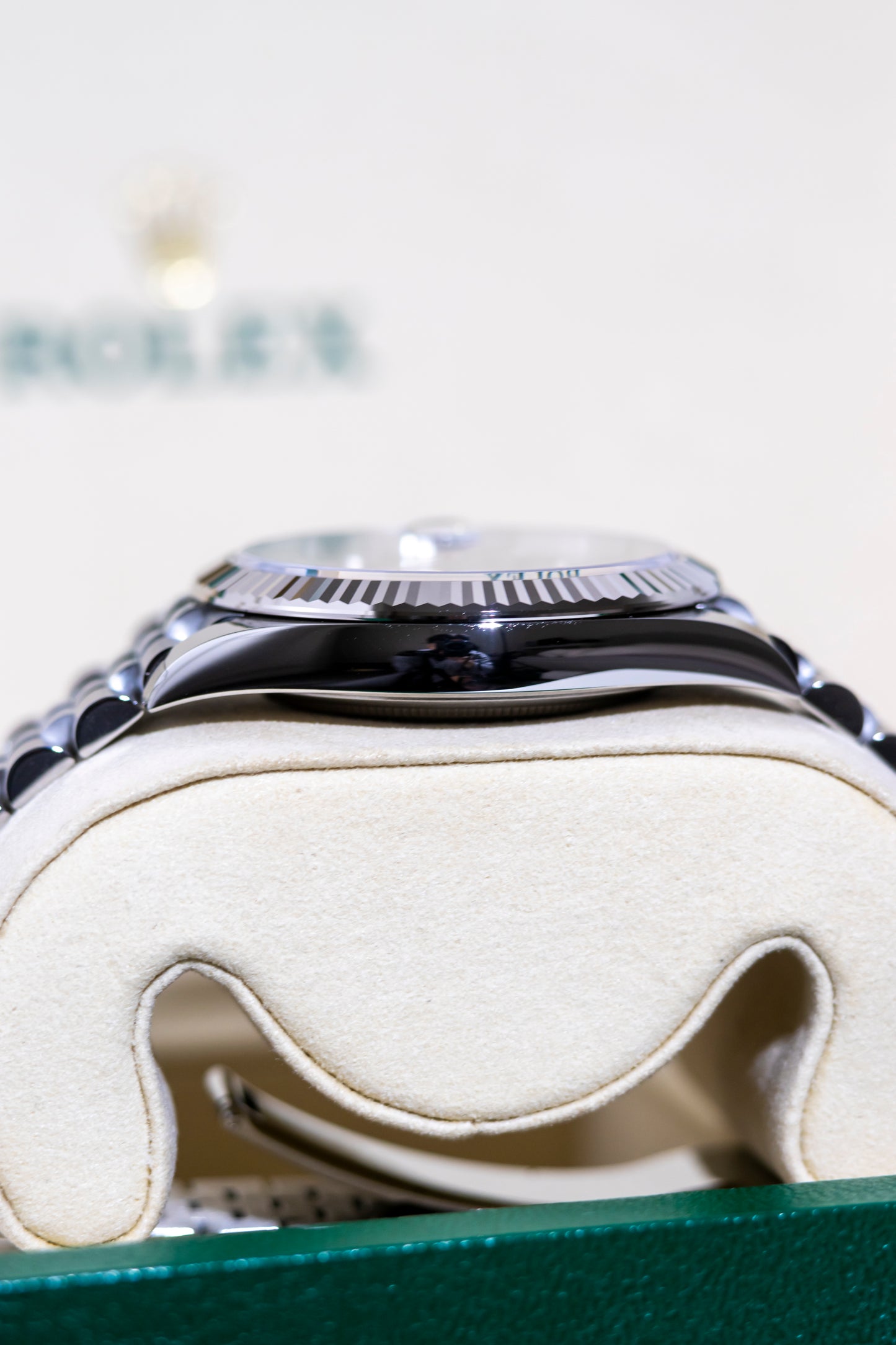 Rolex Datejust 41mm Mint Green Fluted Jubilee Reference 126334