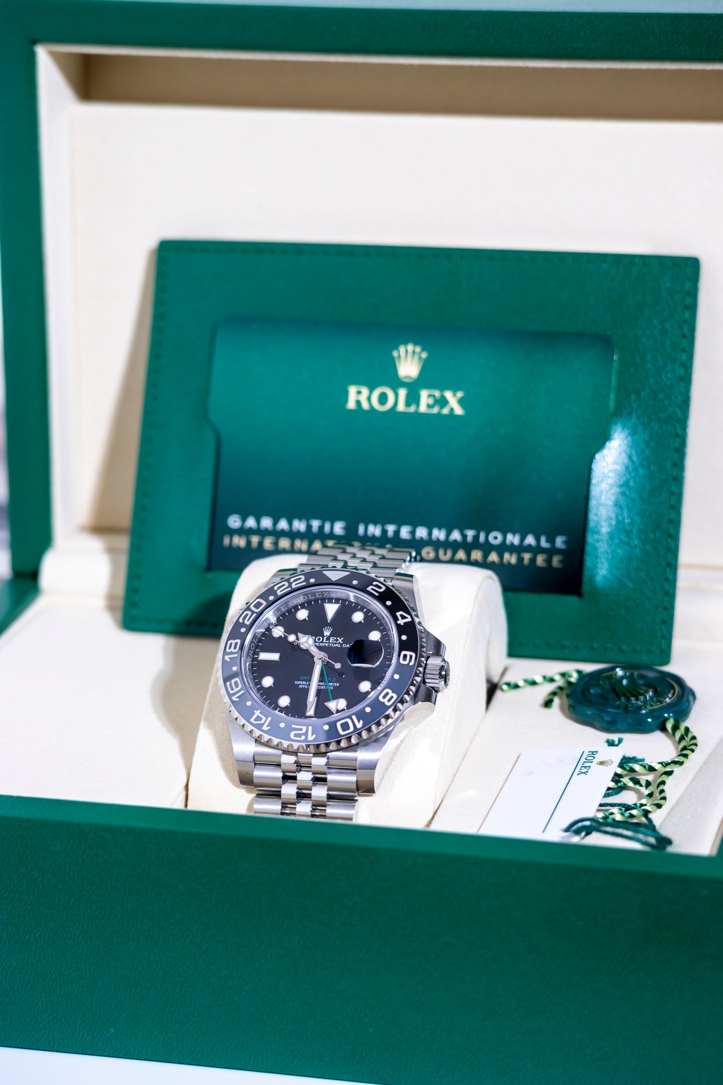 Rolex GMT Master II Bruce Wayne Jubilee Reference 126710GRNR