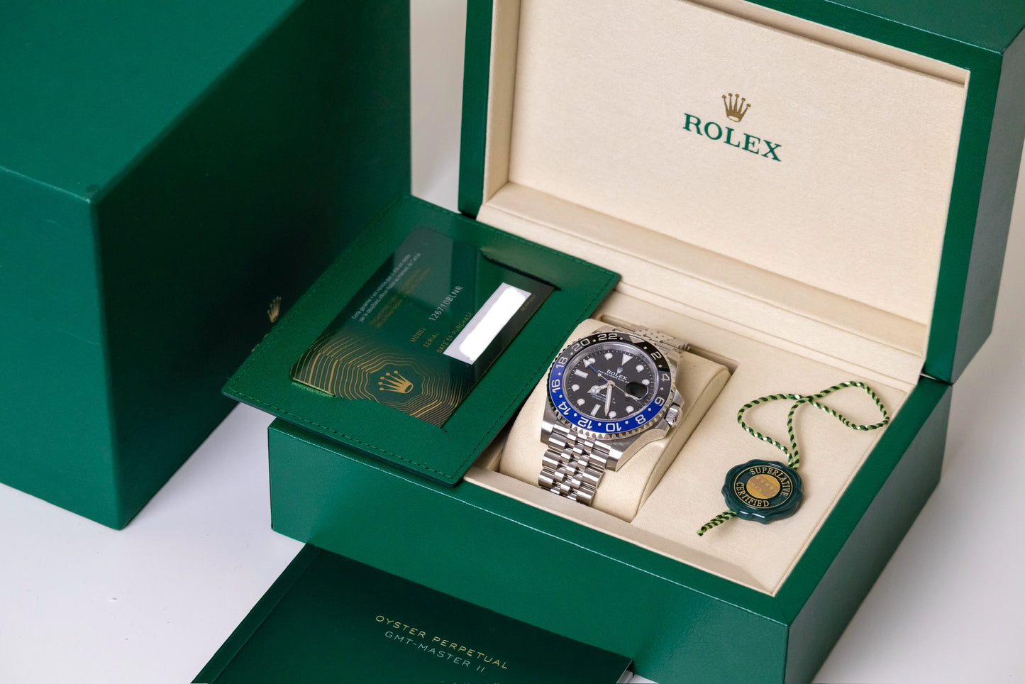Rolex GMT Master II Batgirl Reference 126710BLNR
