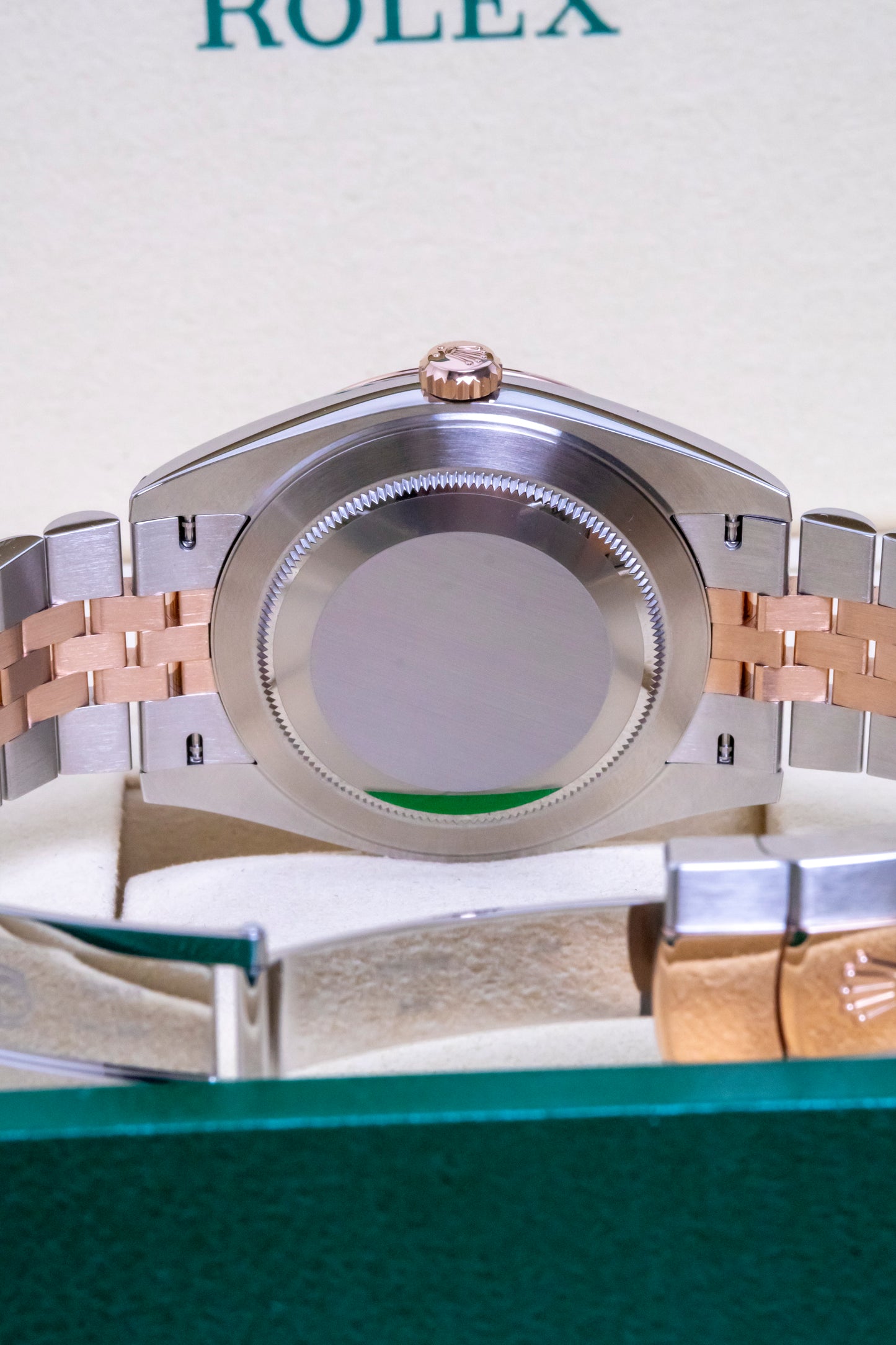 Rolex Datejust 41mm Two tones RG Chocolate Diamonds Dial Reference 126331