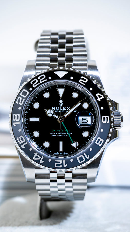 Rolex GMT Master II Bruce Wayne Jubilee Reference 126710GRNR