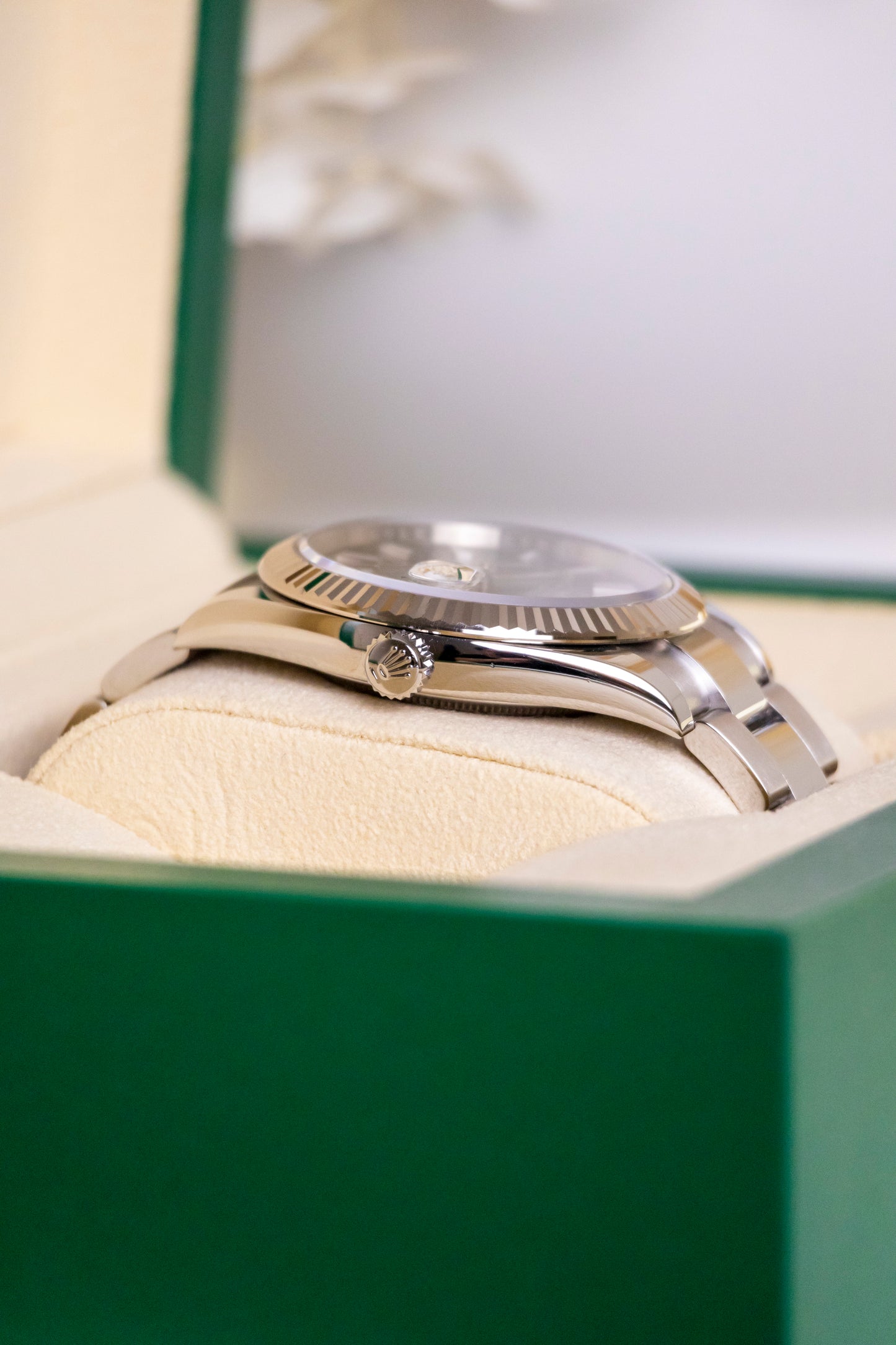 Rolex Datejust 41mm Mint Green Fluted Jubilee Reference 126334