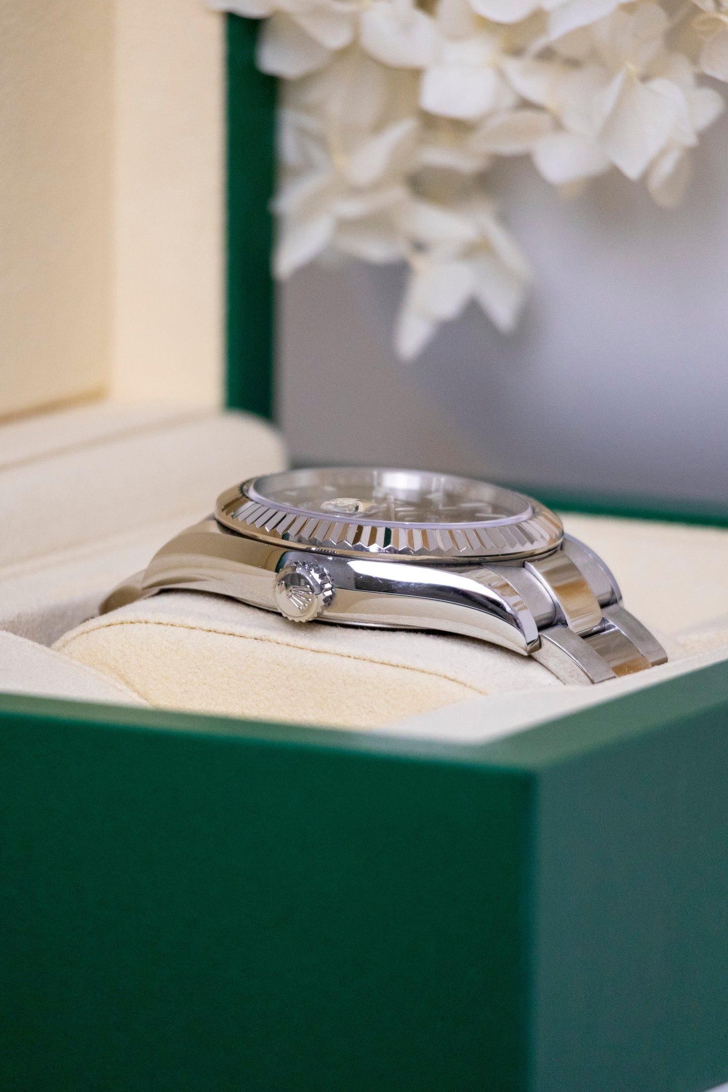 2021 Rolex Sky-Dweller Black dial Fluted Oyster Bracelet Reference 326934