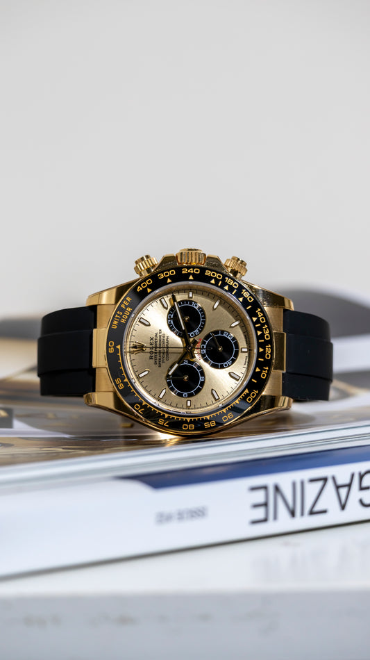 Rolex Daytona Yellow Gold Oysterflex Pikachu Reference 126518YML