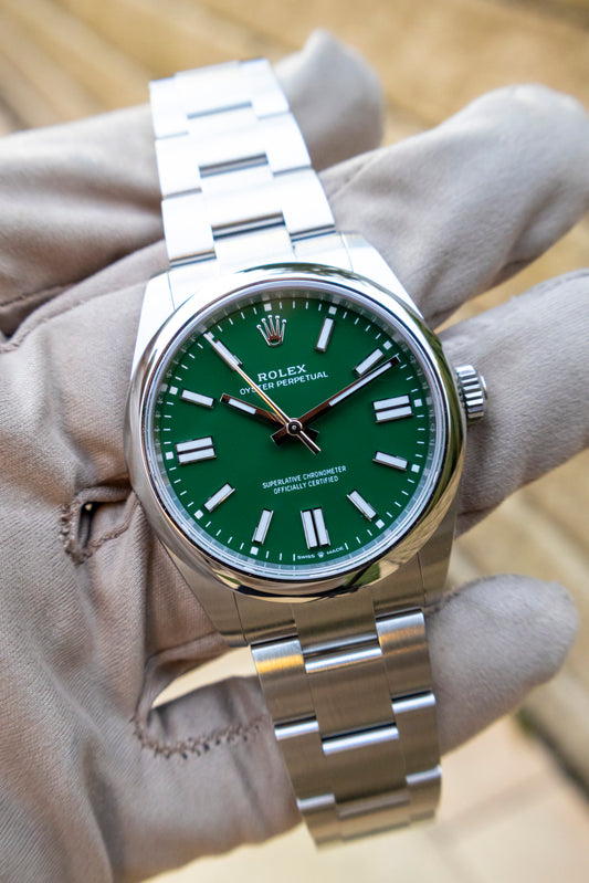 2025 Rolex Oyster Perpetual 41mm Green dial Reference 134300