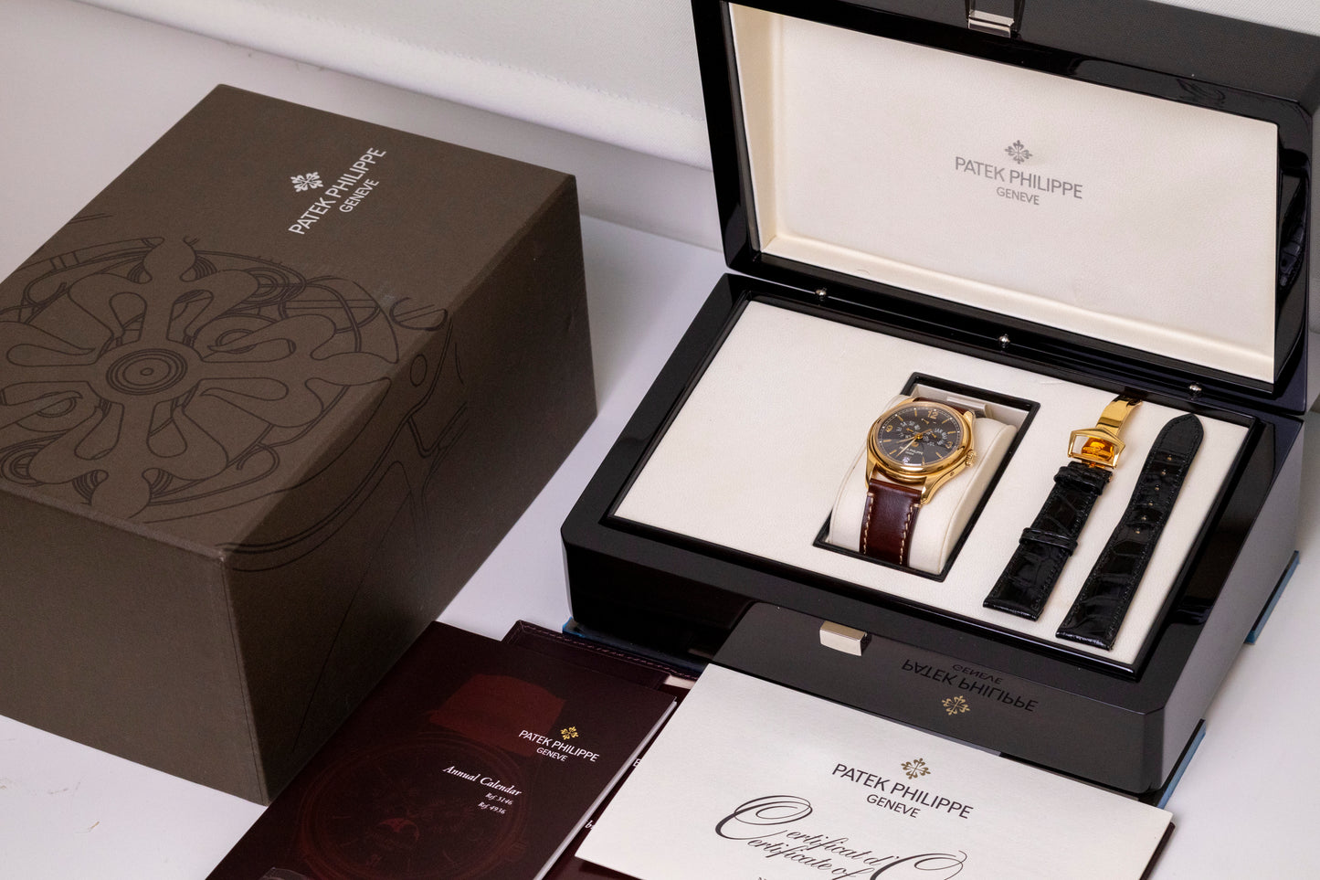 Patek Philippe Annual Calendar Moonphase Grey dial Reference 5146J