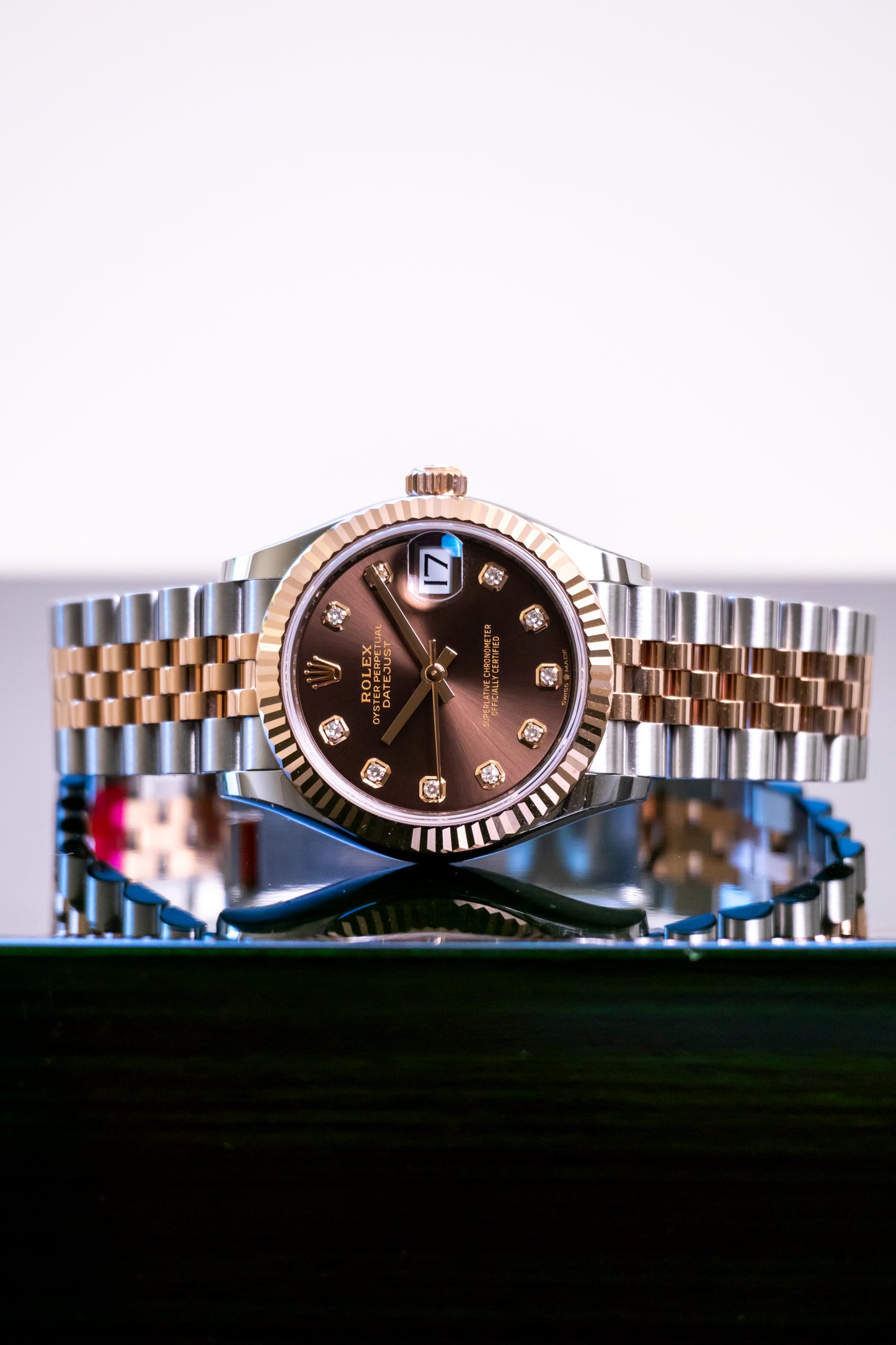 Rolex Datejust 31mm Two tones RG Chocolate Dial Reference 278271