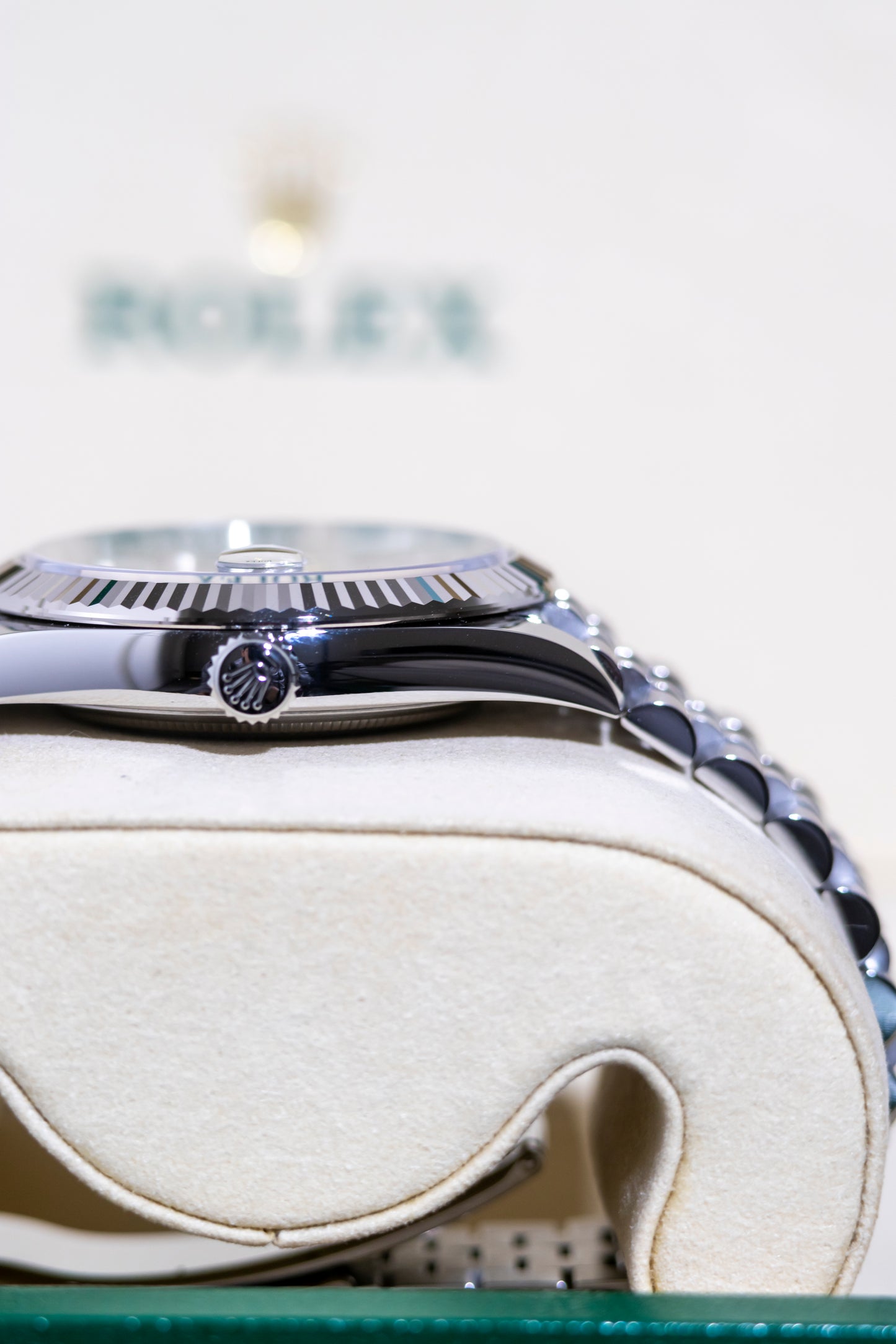 Rolex Datejust 41mm Mint Green Fluted Jubilee Reference 126334