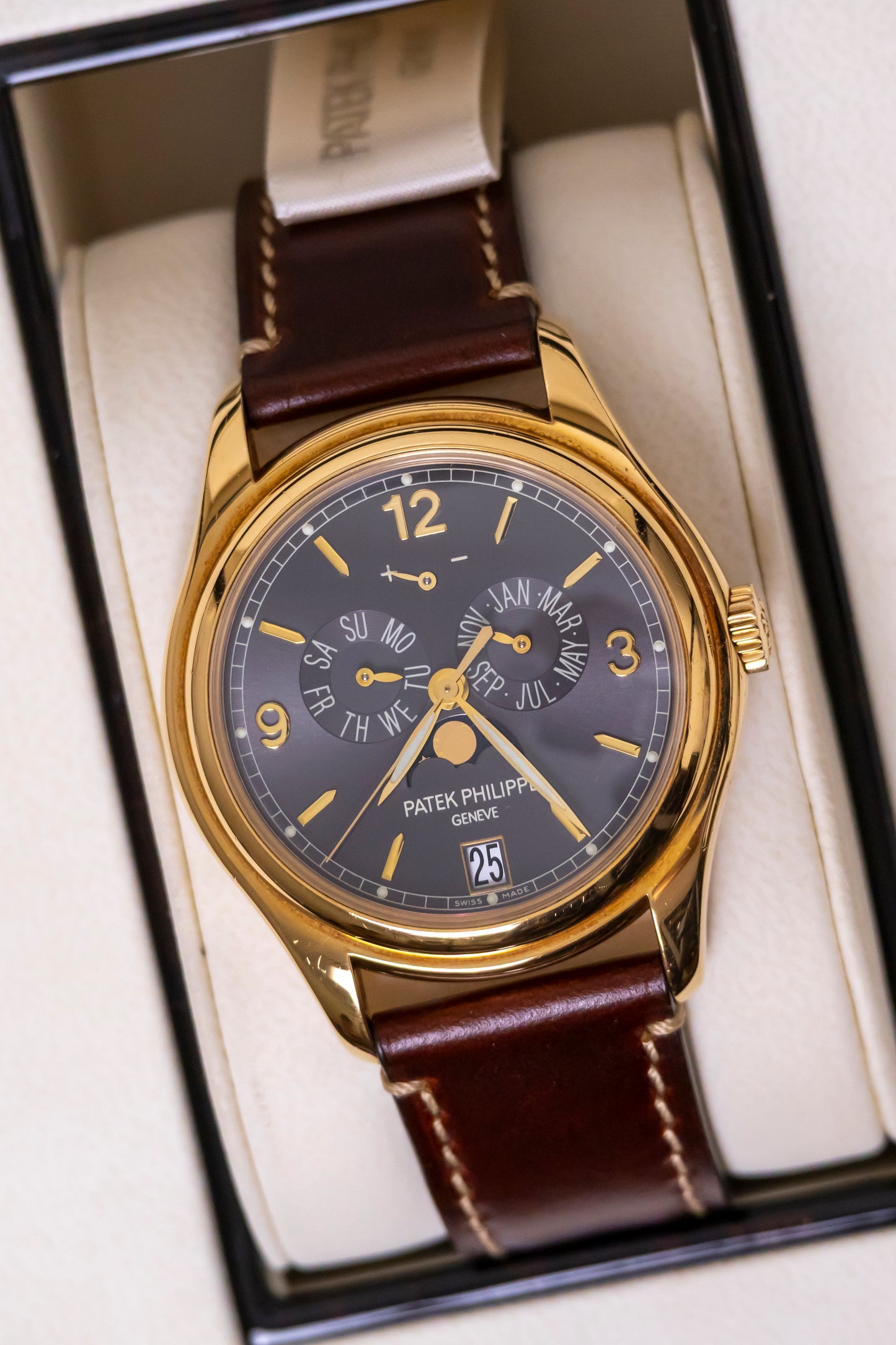 Patek Philippe Annual Calendar Moonphase Grey dial Reference 5146J