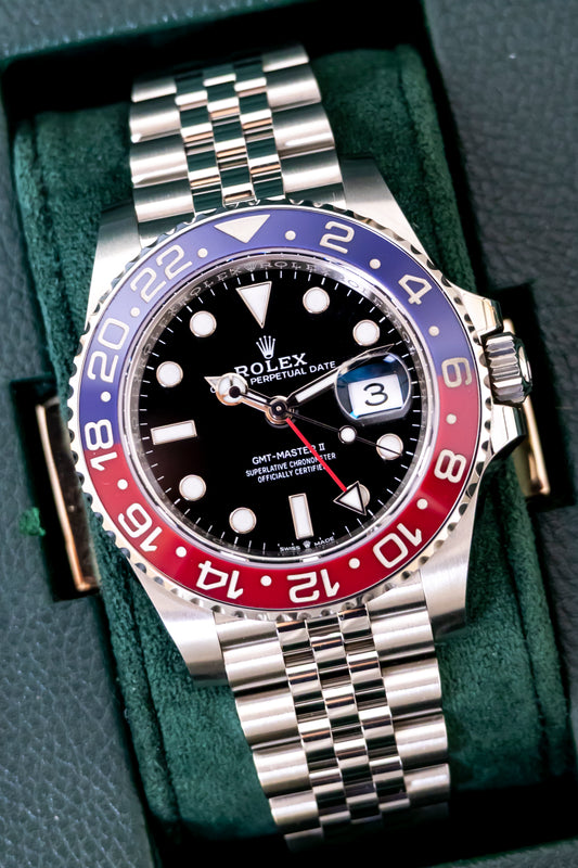 Rolex GMT Master II Pepsi Jubilee Reference 126710BLRO