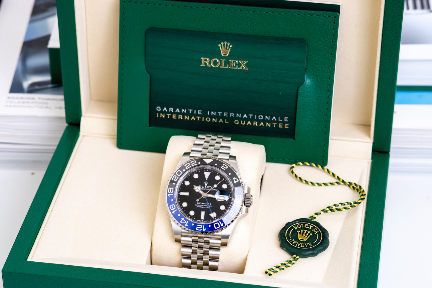 Rolex GMT Master II Batgirl Reference 126710BLNR