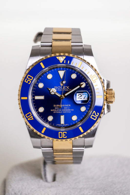 2016 Rolex Submariner Date 40mm Bluesy Reference 116613LB