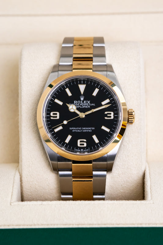 Rolex Explorer 36mm Two Tones Reference 124273