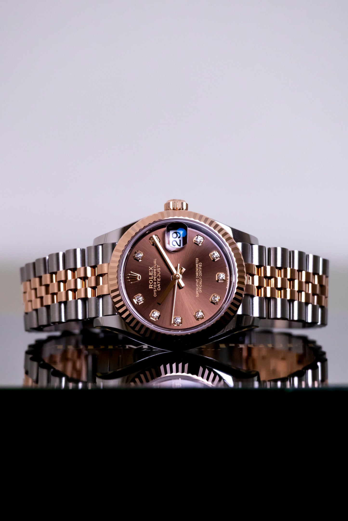 Rolex Datejust 31mm Two tones RG Chocolate Dial Reference 278271