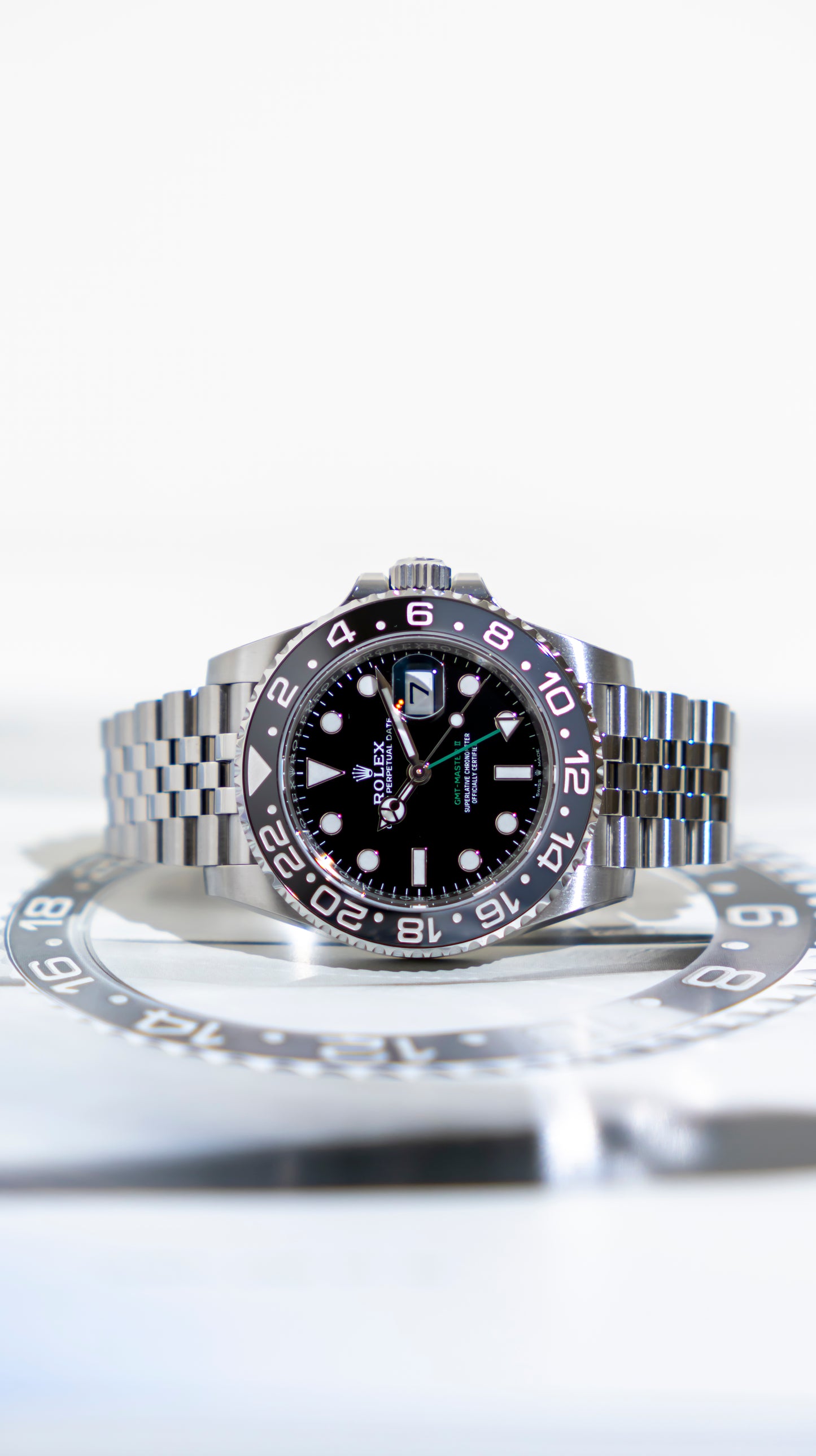 Rolex GMT Master II Bruce Wayne Jubilee Reference 126710GRNR