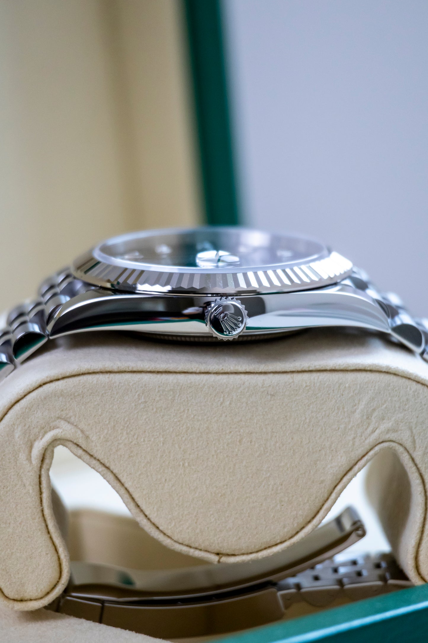 Rolex Datejust 41mm Blue Diamonds Dial Fluted Jubilee Reference 126334