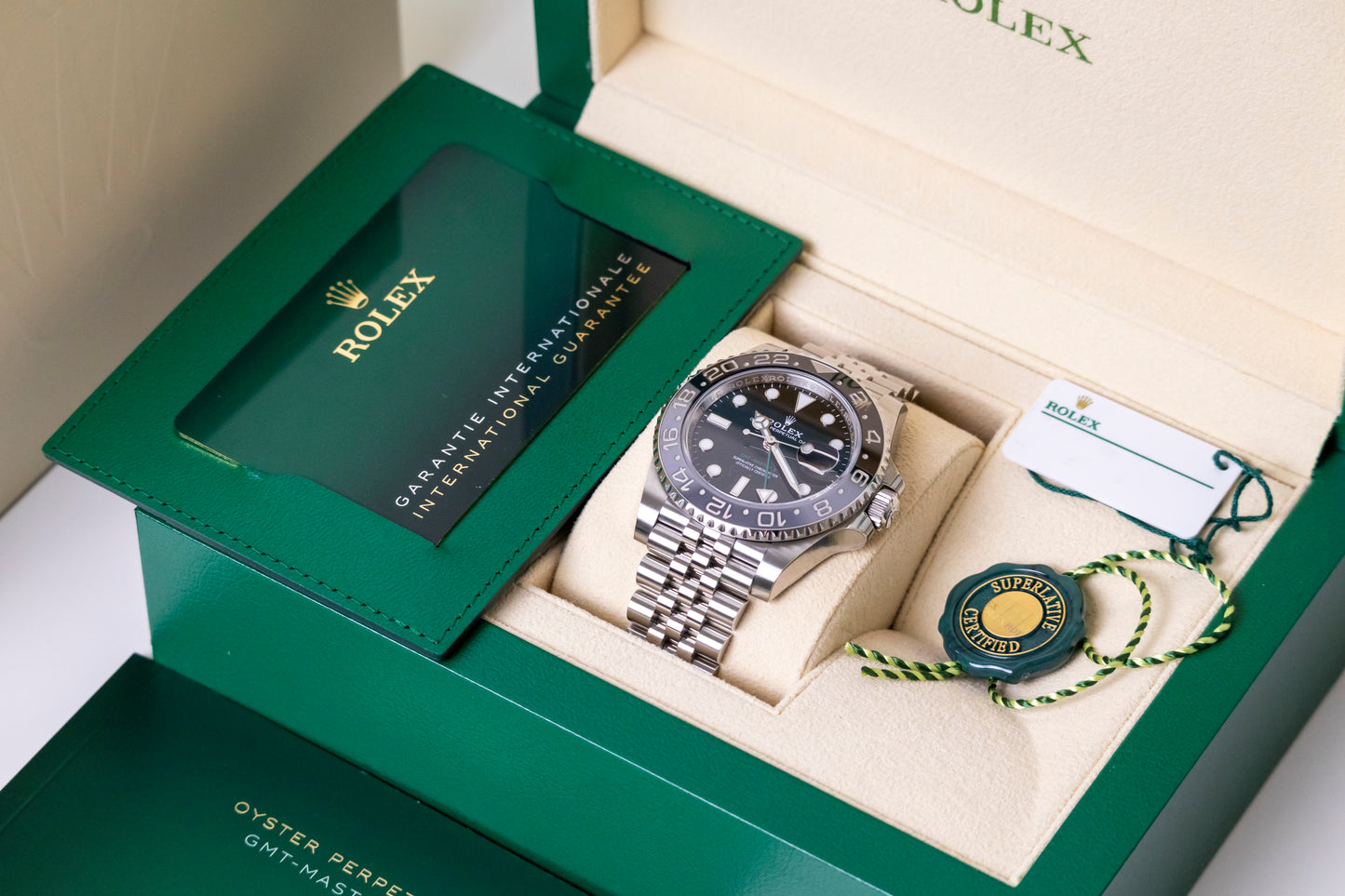 Rolex GMT Master II Bruce Wayne Jubilee Reference 126710GRNR