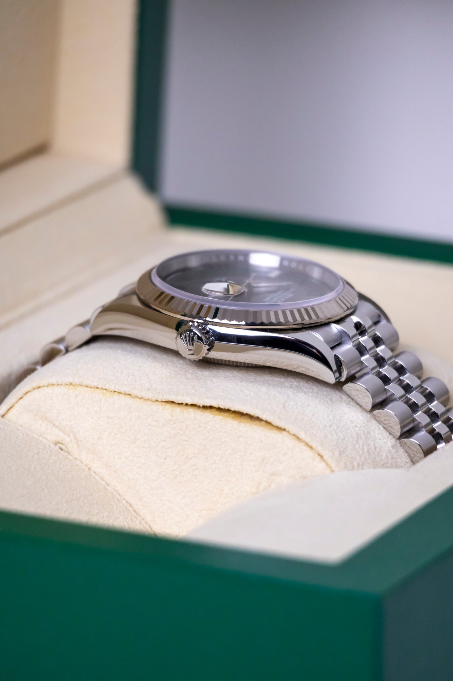 Rolex Datejust 36mm Wimbledon Fluted Jubilee Reference 126234
