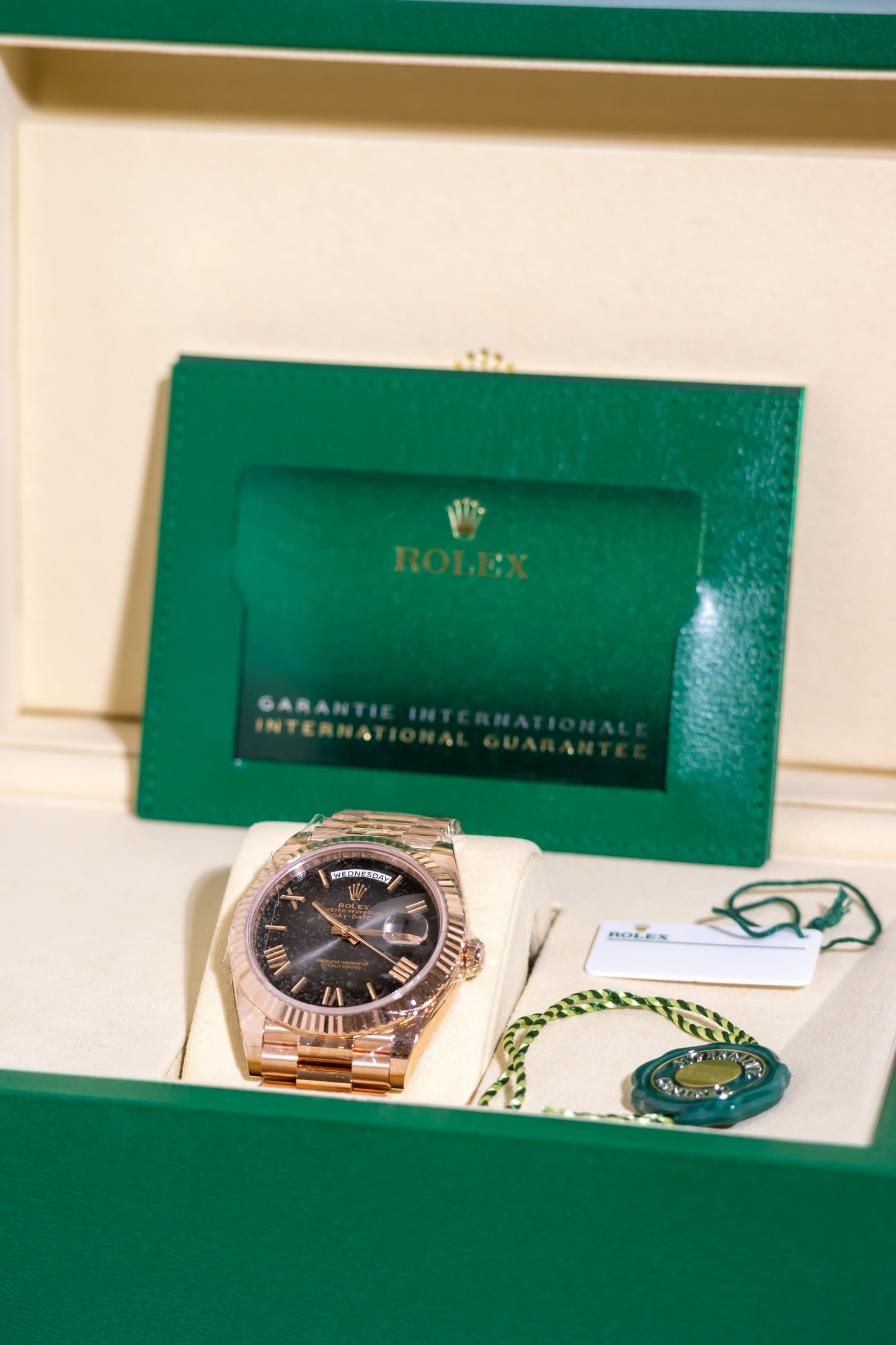 Rolex Day Date 40mm Rose Gold Slate Ombre Reference 228235