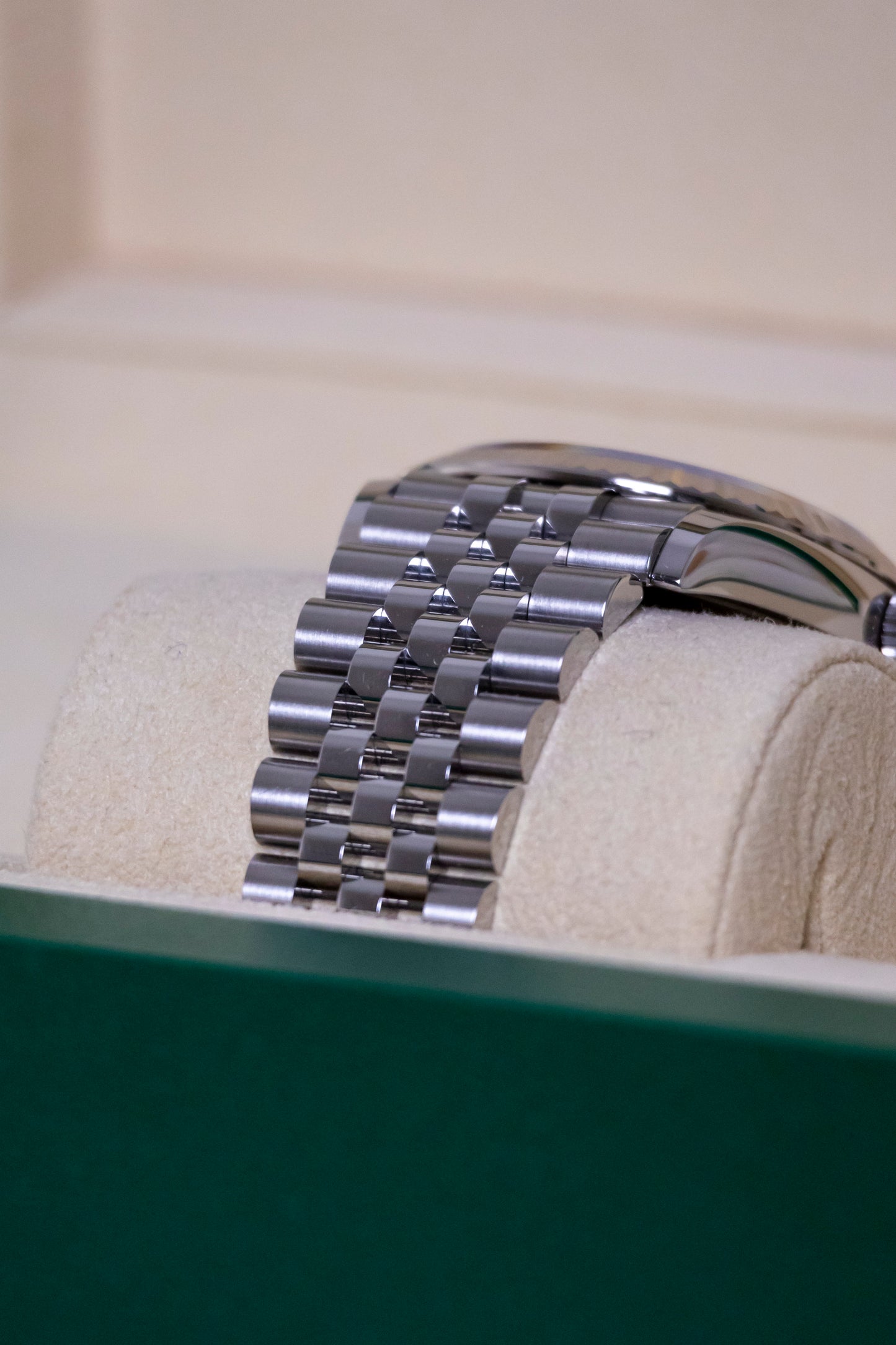 Rolex Datejust 36mm Discontinued Green Palm Motif dial Reference 126234