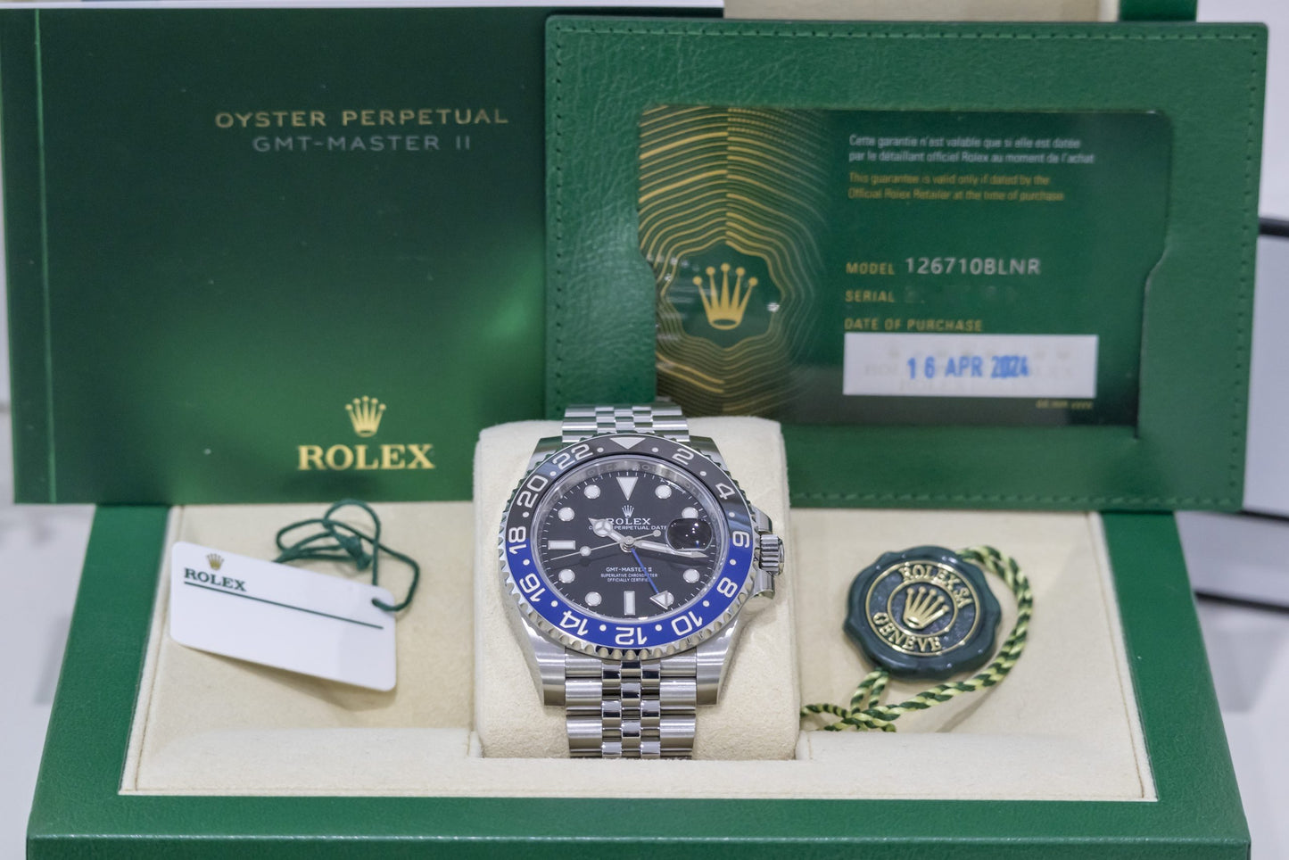 2024 Rolex GMT Master II “Batgirl” Reference 126710BLNR