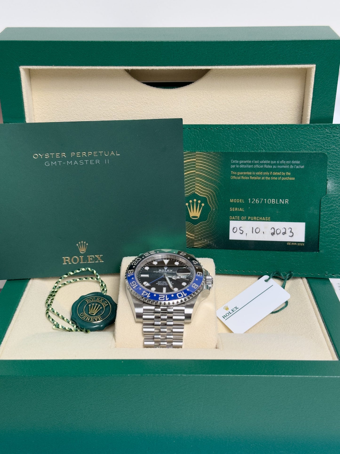 2023 Rolex GMT Master II “Batgirl” Reference 126710BLNR