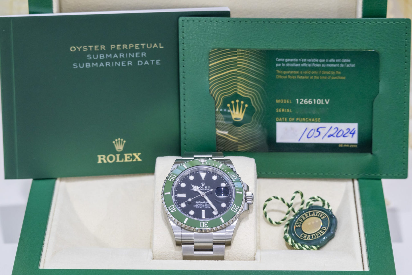 2024 Rolex Submariner Date “Starbucks” MK2 Reference 126610LV