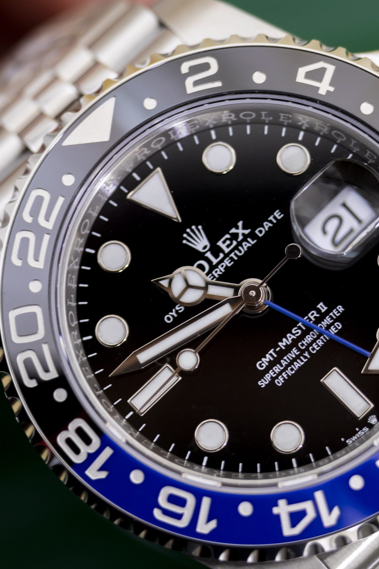 Rolex GMT Master II “Batgirl” Reference 126710BLNR