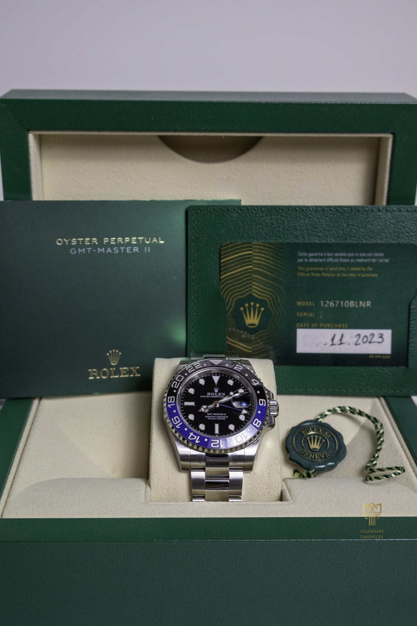 2023 Rolex GMT Master II “Batman” Reference 126710BLNR