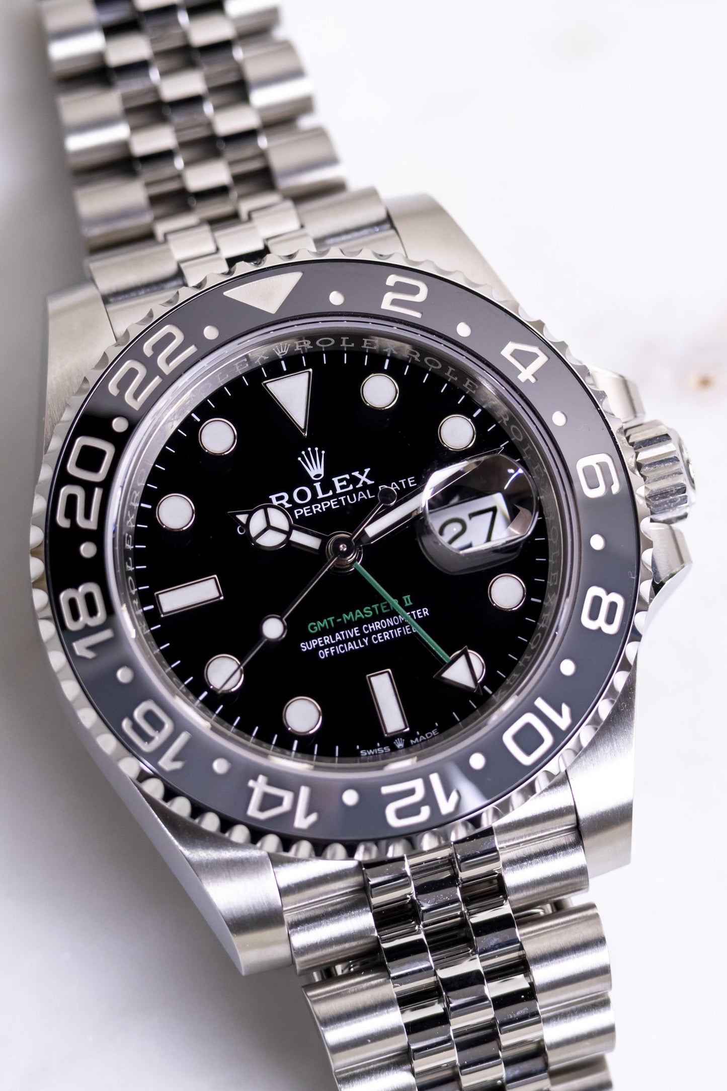 Rolex GMT Master II “Bruce Wayne” Jubilee Reference 126710GRNR