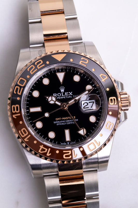 2023 Rolex GMT Master II "Rootbeer" Two tones Reference 126711CHNR