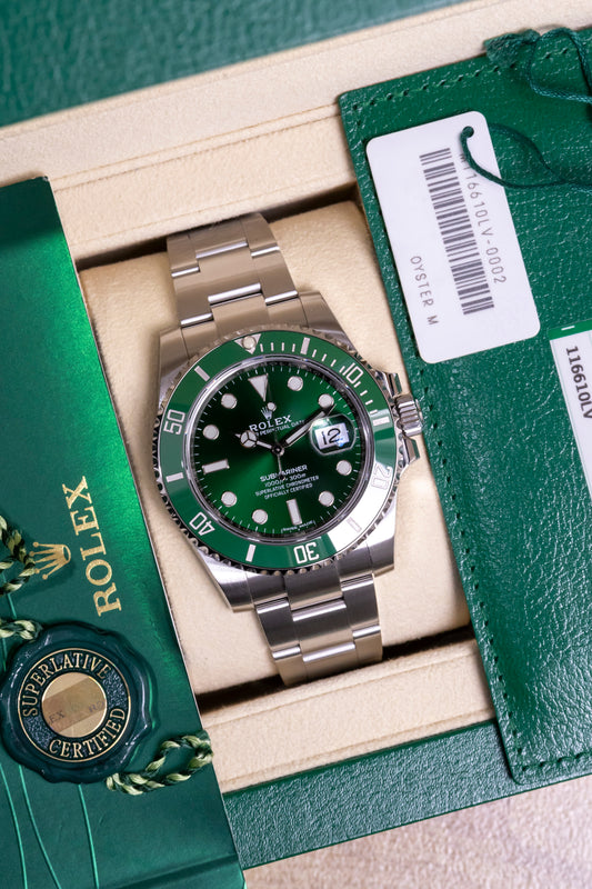 2020 Rolex Submariner 40mm "Hulk" Reference 116610LV