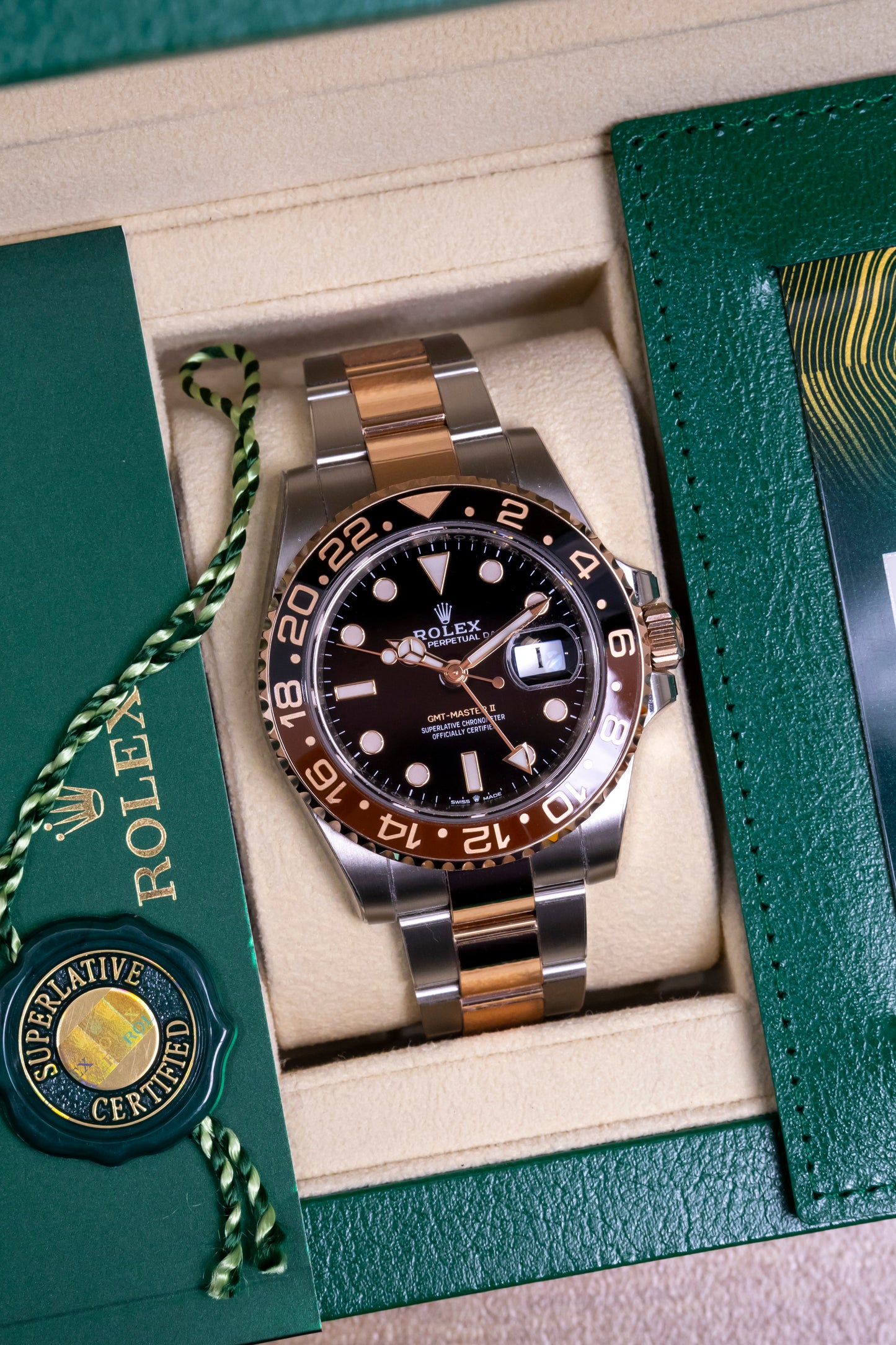 2023 Rolex GMT Master II "Rootbeer" Two tone Reference 126711CHNR