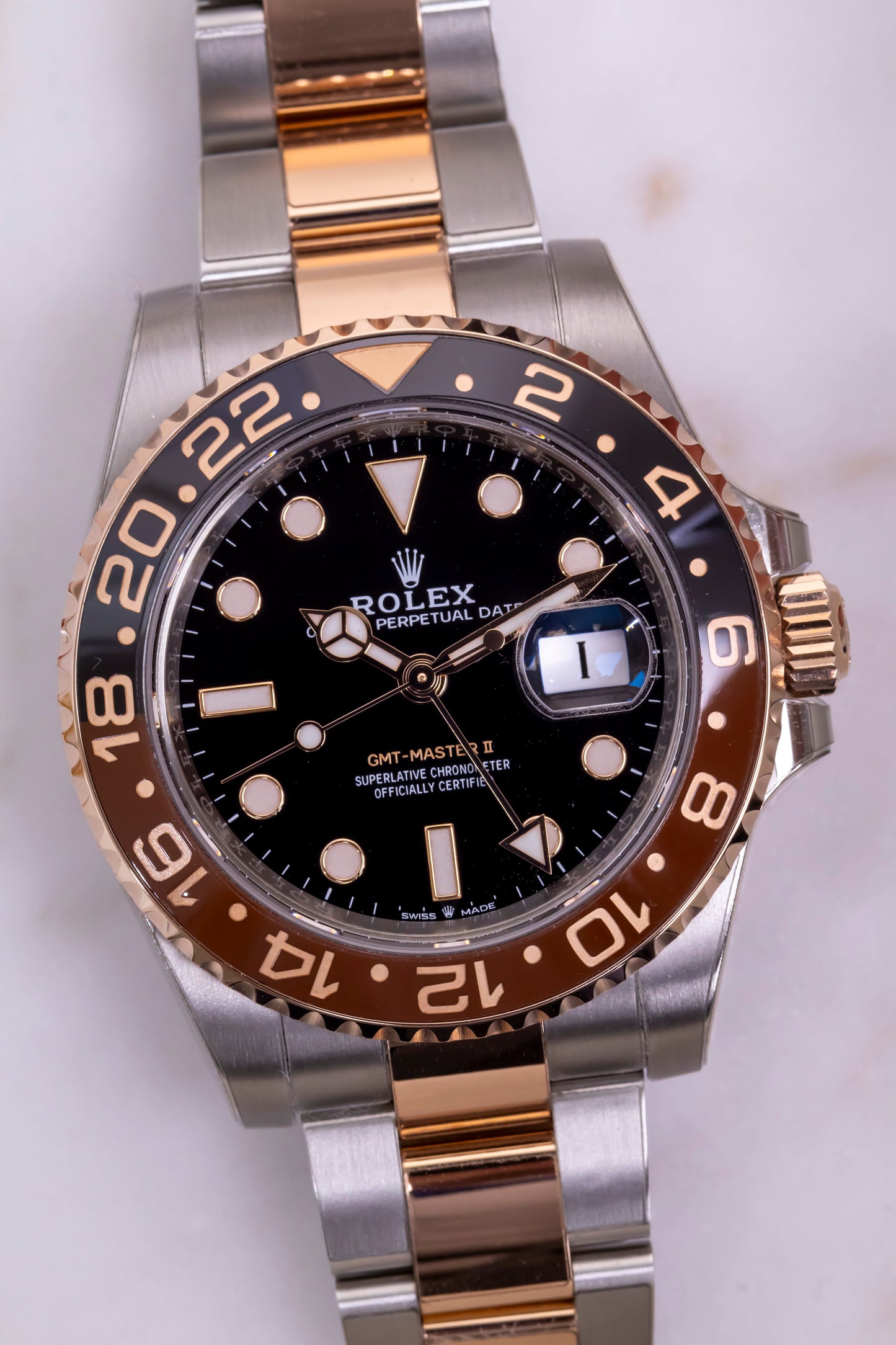 2023 Rolex GMT Master II "Rootbeer" Two tone Reference 126711CHNR