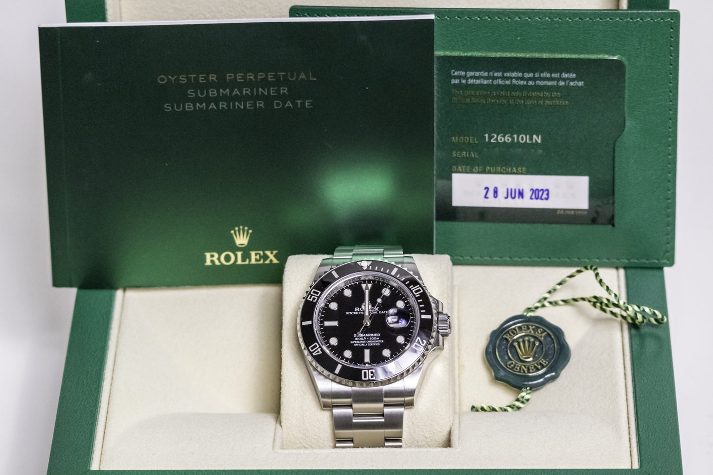 2023 Rolex Submariner Date 41mm Reference 126610LN